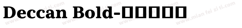 Deccan Bold字体转换